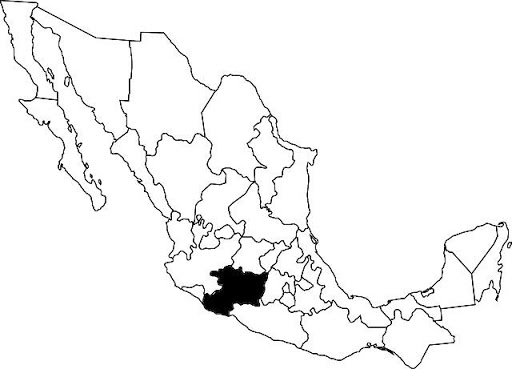 mapa de mexico donde se produce charanda