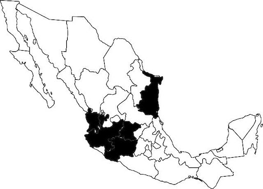 mapa de mexico donde se produce tequila